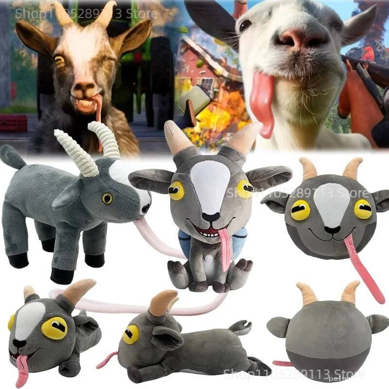 Peluche Chèvre Goat Simulator - Doudou Rigolo et Original