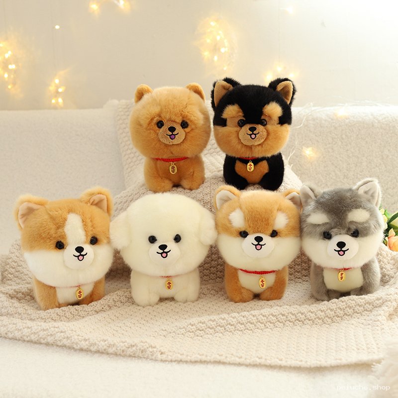 Peluches Chiens Adorables et Douces - Collection Mignonne