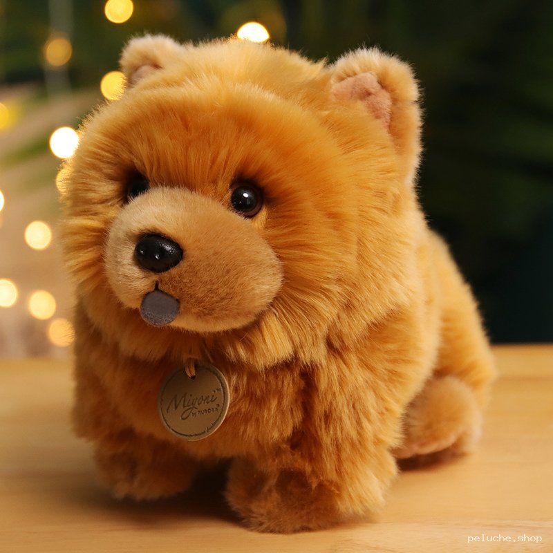 Peluche Chow Chow Réaliste | Douce et Adorable