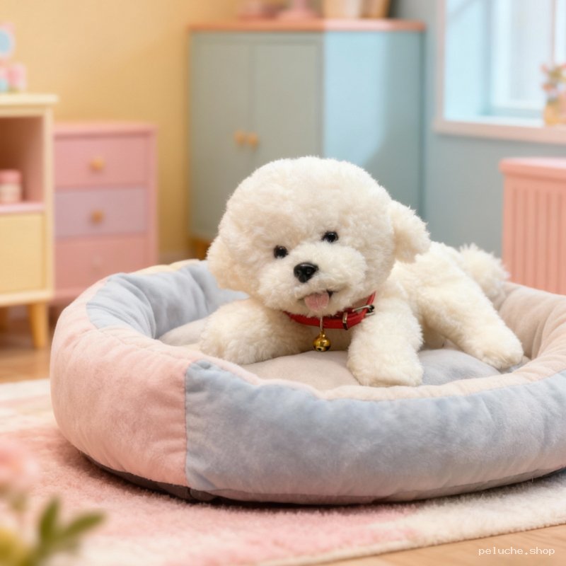 Peluche Chien Bichon Frise Adorable – Doudou Ultra Doux