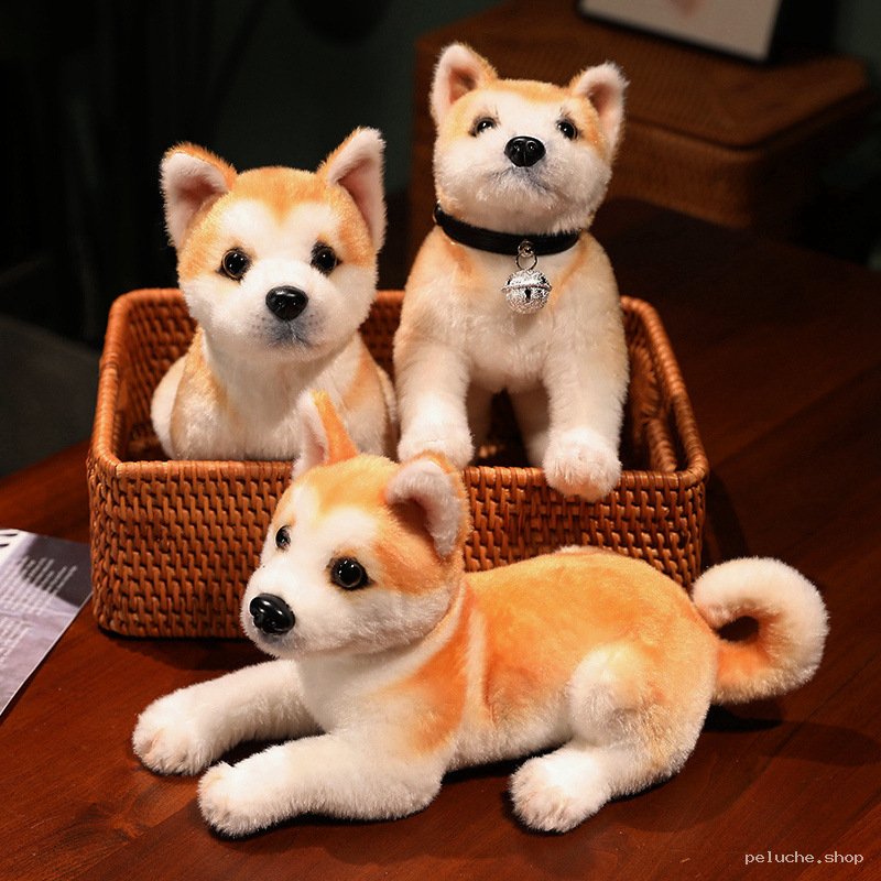 Peluche Shiba Inu Adorable et Douce | Chien en Peluche Réaliste
