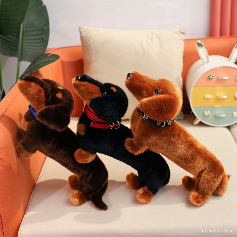 Peluches Teckel Réalistes | Douces et Adorables