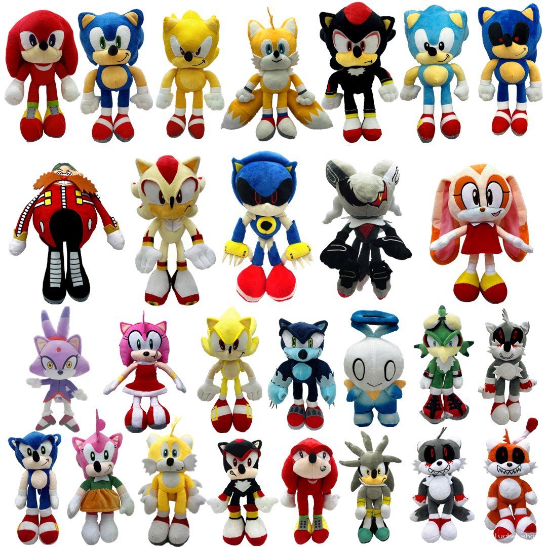 Peluches Sonic et Amis - Collection Complète de Jouets Doux