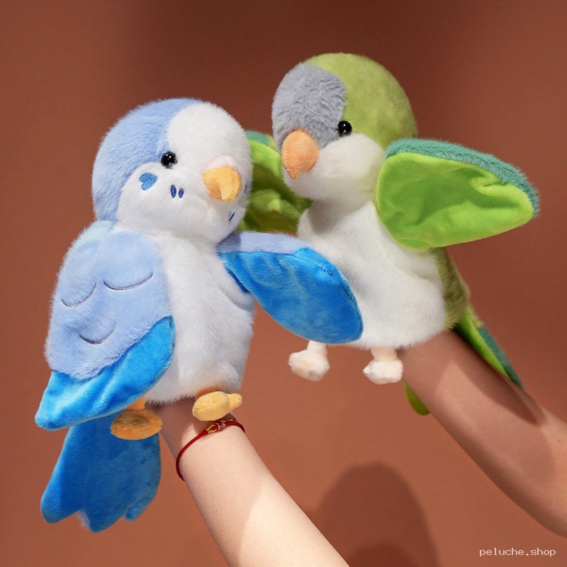 Marionnettes Peluches Oiseaux Perruches Douces pour Enfants