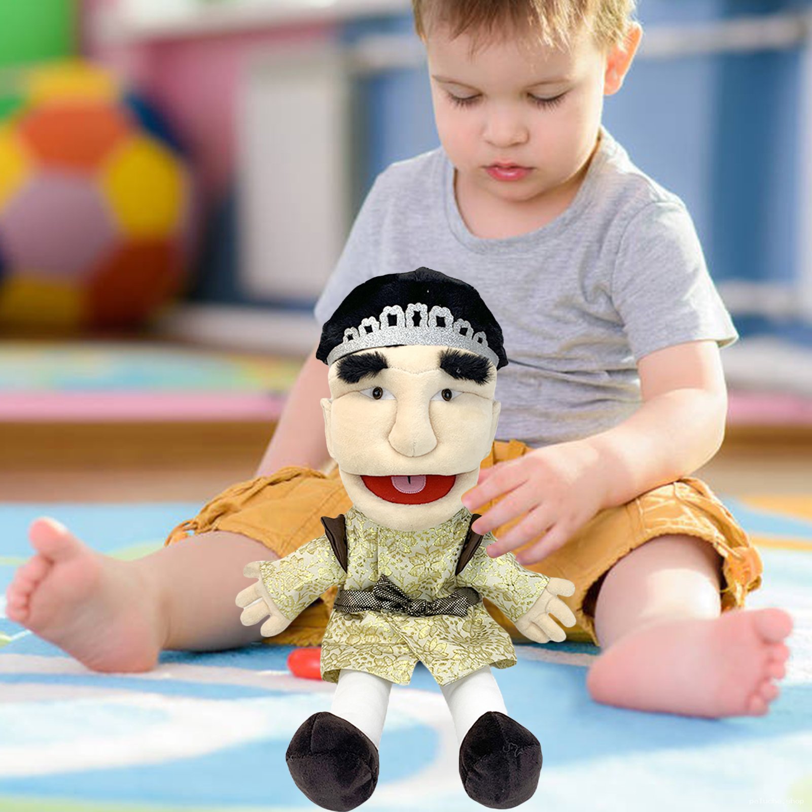 Marionnette Personnage Royal pour Enfants - Jouet en Peluche