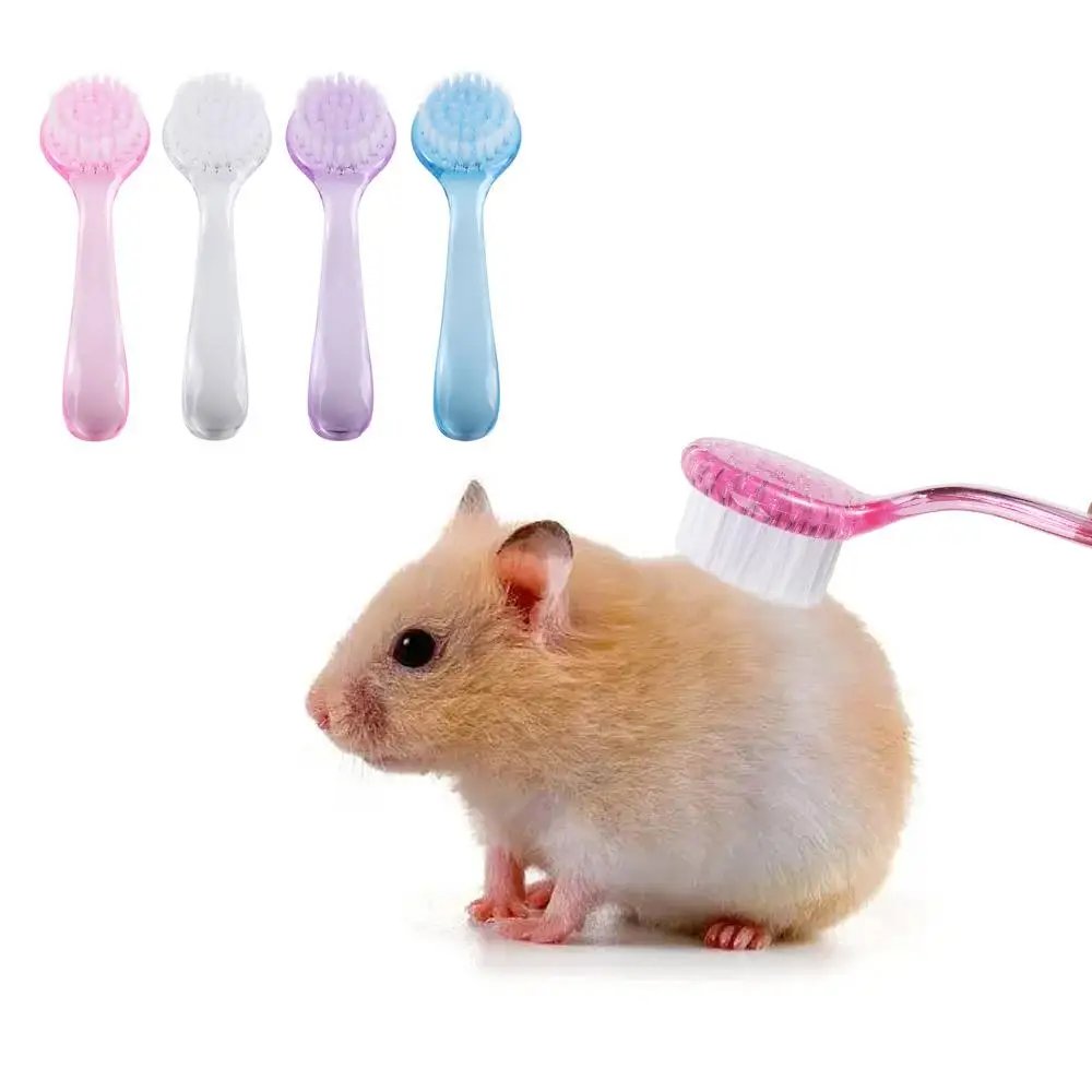 Brosse douce toilettage pour hamsters & petits animaux (4 couleurs)