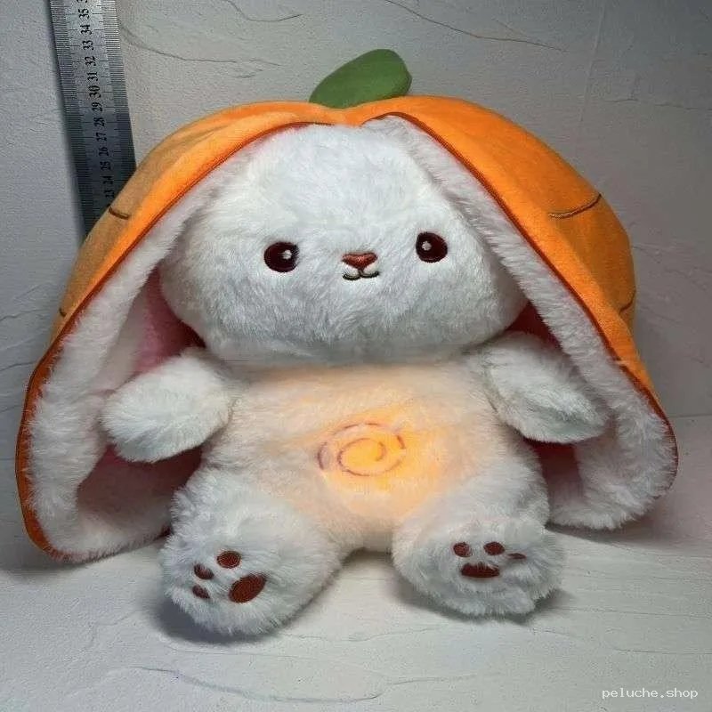 Peluche Lapin Carotte Lumineuse Douce pour Enfants