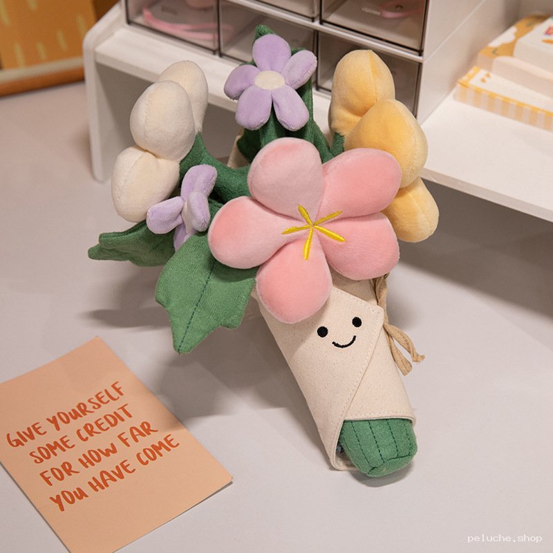 Bouquet de Fleurs en Peluche Mignon - Cadeau Unique