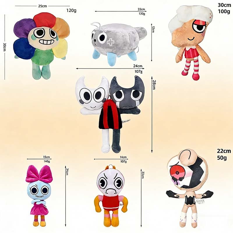 Peluche Personnage Unique | Collection de Jouets Doux et Colorés