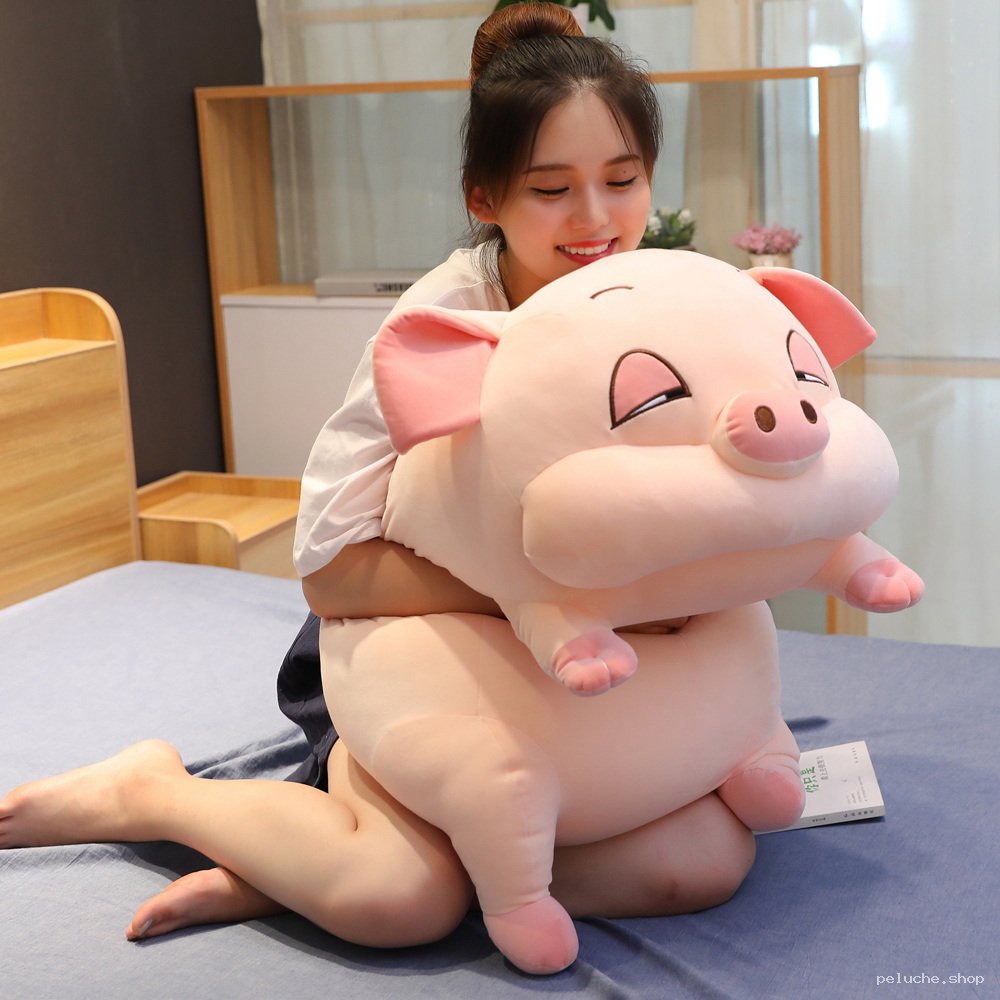 Peluche Cochon Géant Rose | Doudou Moelleux & Mignon