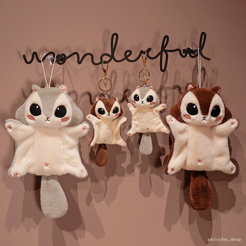 Peluche Écureuil Volant Kawaii - Doudou Doux & Adorable
