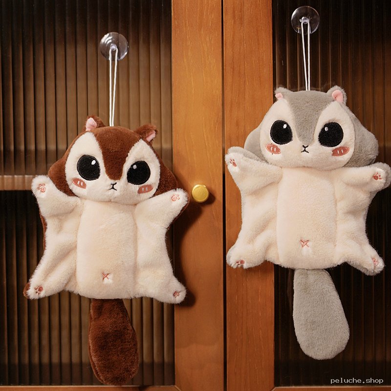 Peluche Écureuil Volant Mignon & Doux - Parfait pour Câlins