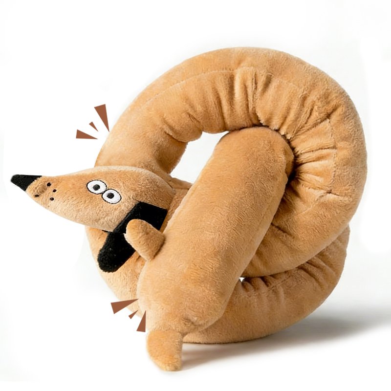 Peluche Teckel Flexible et Long – Confort et Fun !
