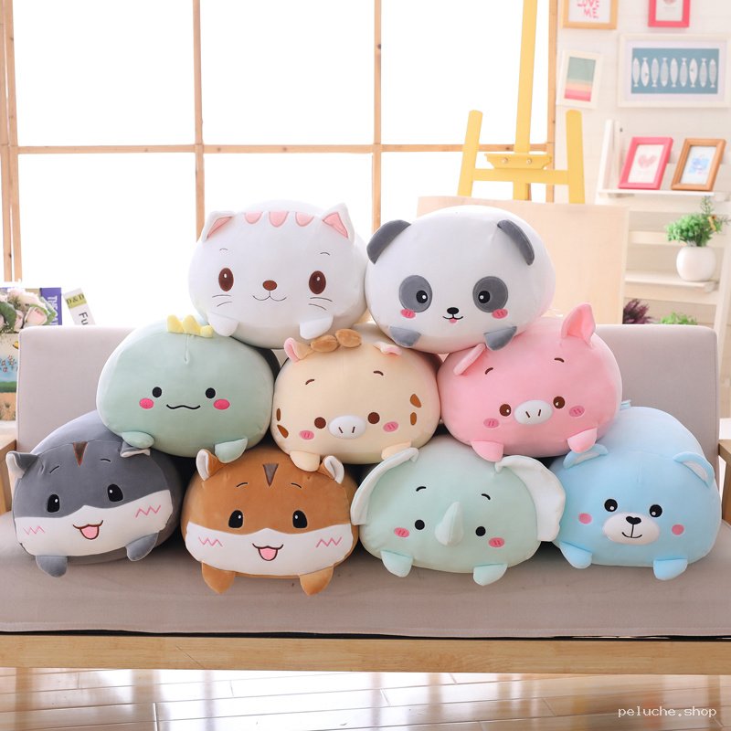 Peluche Animaux Mignons Ronds | Douceur et Compagnons Câlins