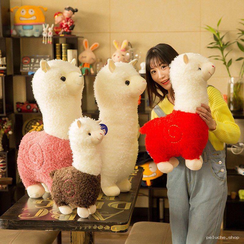 Peluche Alpaga Douce et Mignonne - Plusieurs Tailles et Couleurs