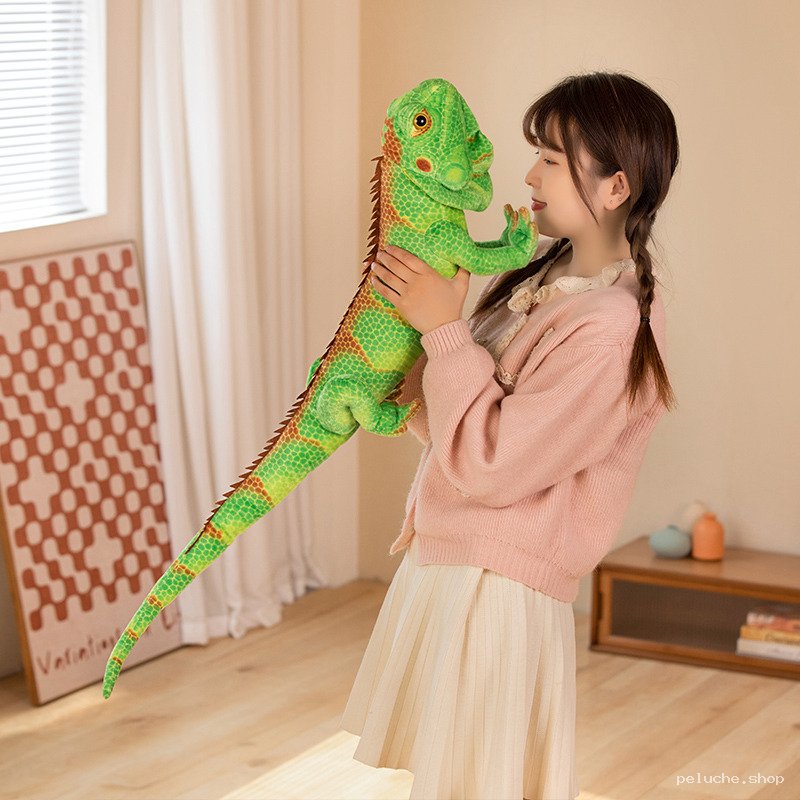 Peluche Iguane Réaliste Géant - Douce et Captivante