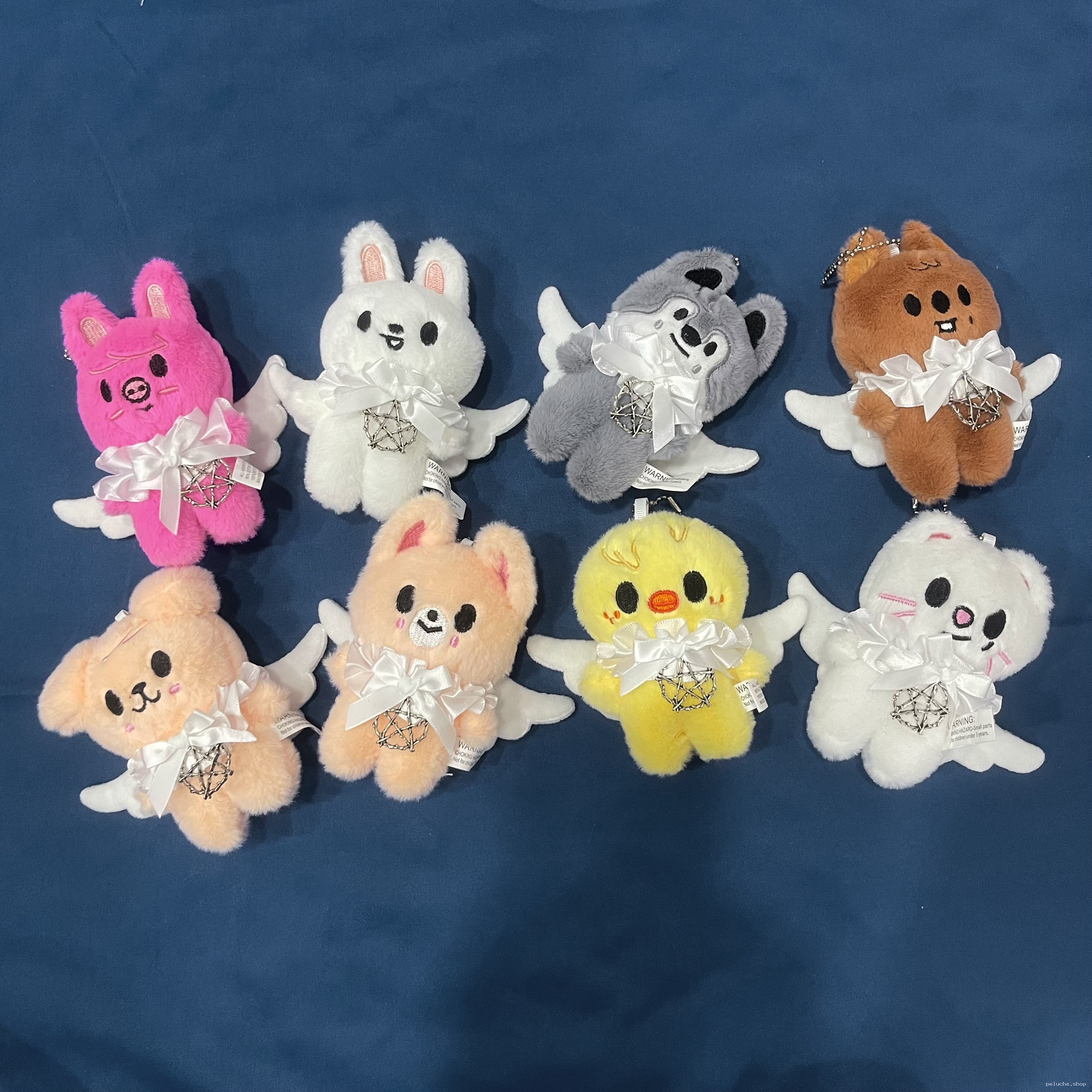 Peluches Porte-clés Animaux Ailes & Pentagrammes Gothiques