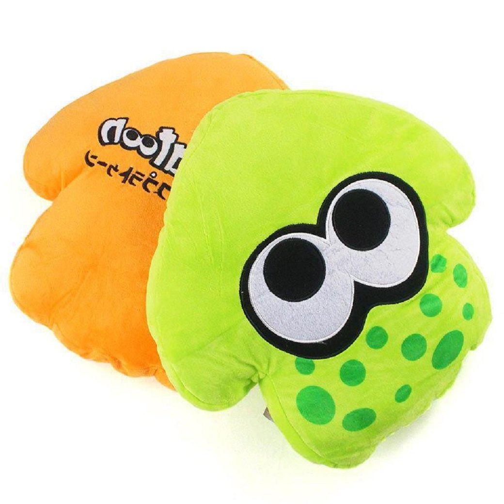 Peluche Splatoon Calamar Vert et Orange - Douceur Assurée