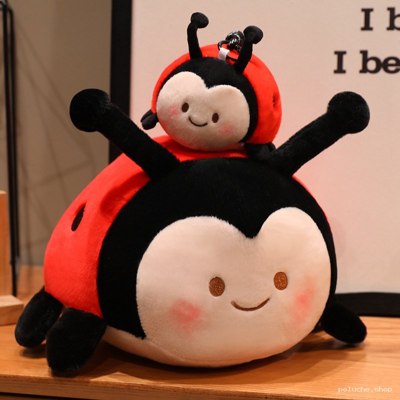 Peluche Coccinelle Géante & Mini - Doudou Doux pour Enfant