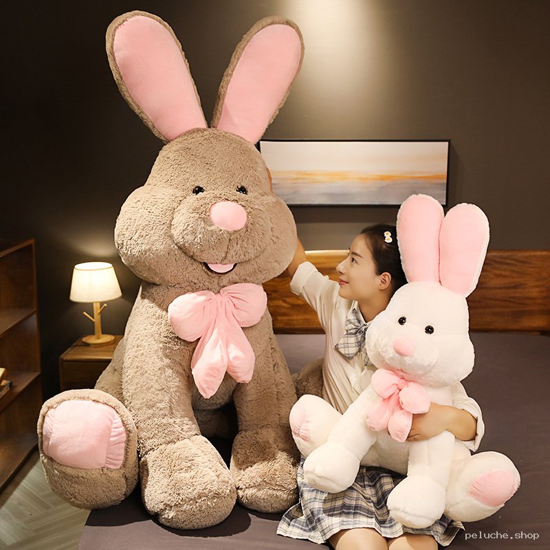 Peluche Lapin Géante Doudou Doux pour Câlins & Décoration