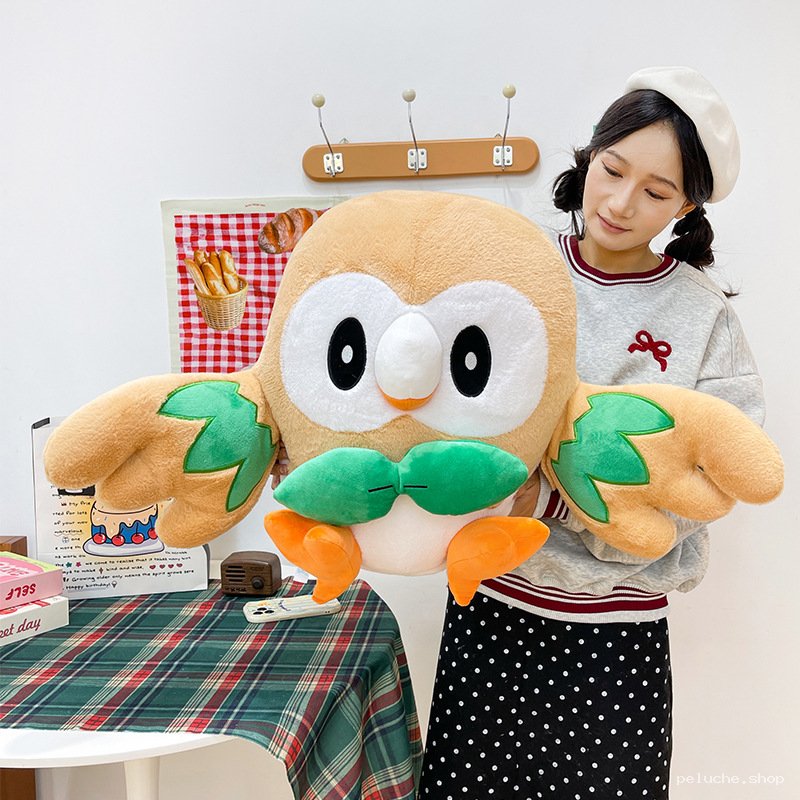 Peluche Pokémon Rowlet Géante - Doudou Chouette Adorable