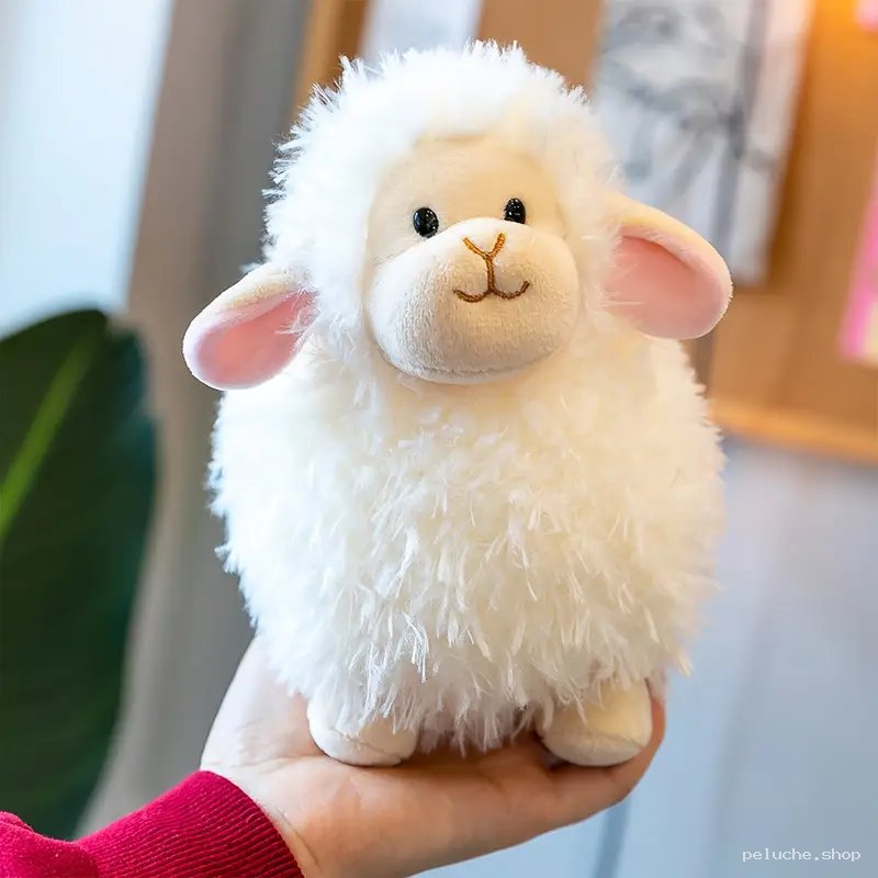 Peluche Mouton Blanc Doux et Mignon - Idéal Cadeau Enfant
