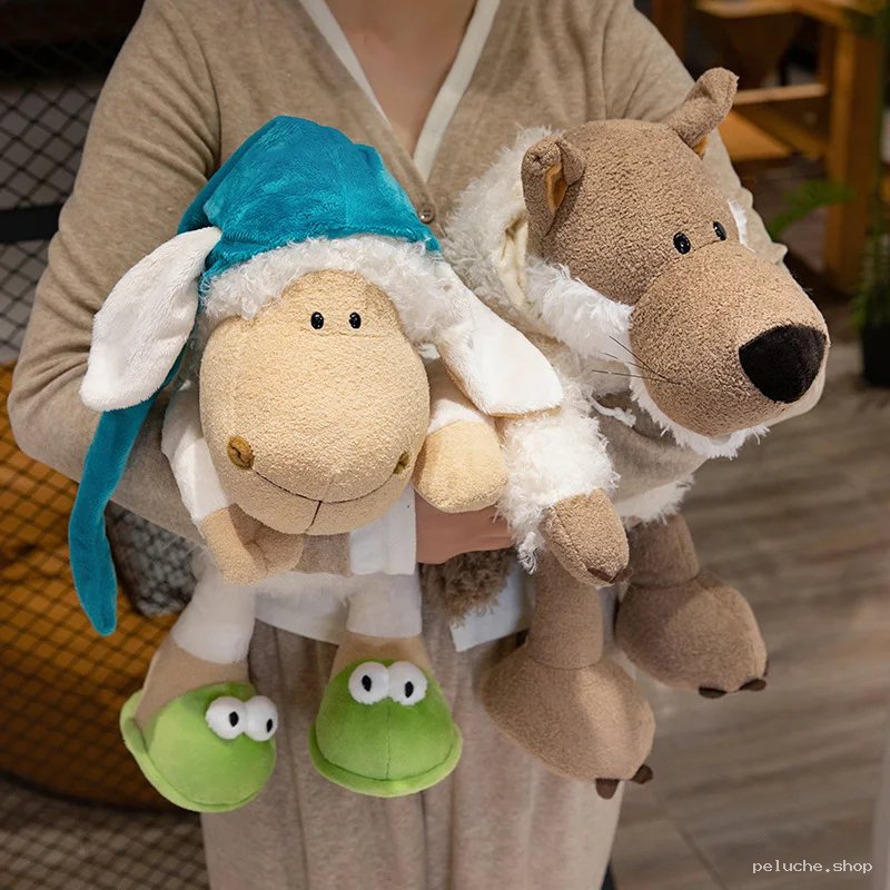 Peluches Mouton Dodo & Loup Déguisé - Douceur et Humour