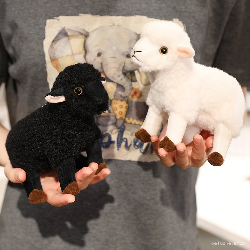 Peluches Moutons Noir et Blanc | Doux Doudous Adorables
