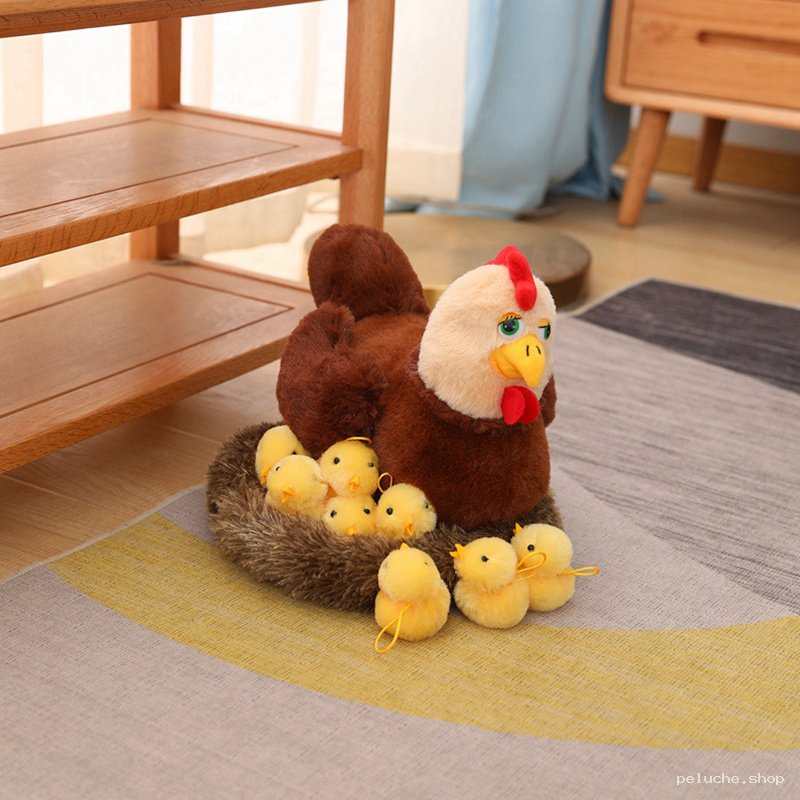 Peluche Poule et Poussins | Douceur et Éveil pour Enfants