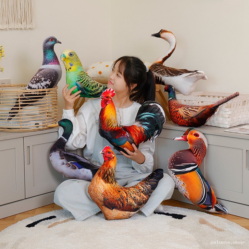 Peluche Oiseaux Réalistes | Décoration & Cadeau Unique