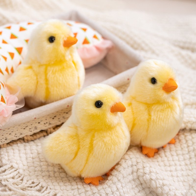 Peluche Poussin Jaune Doux - Adorable Compagnon pour Enfants