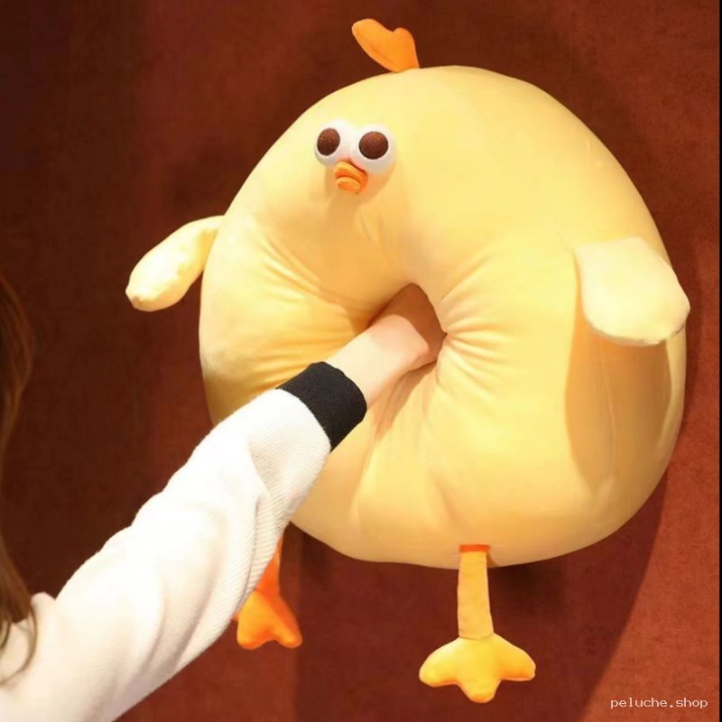 Peluche Poussin Jaune Douce | Coussin Confort & Chauffe-Main