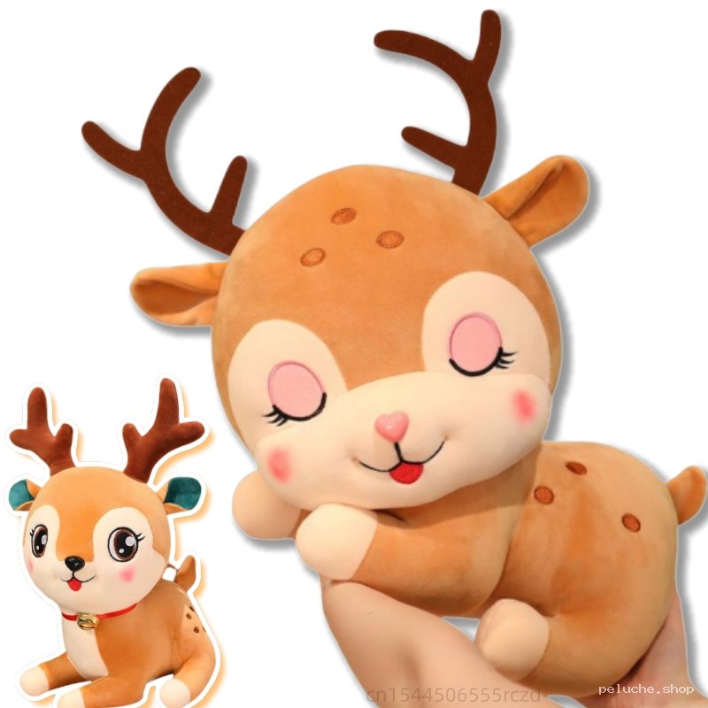Peluche Cerf Doux et Réconfortant | Idéal Cadeau Noël