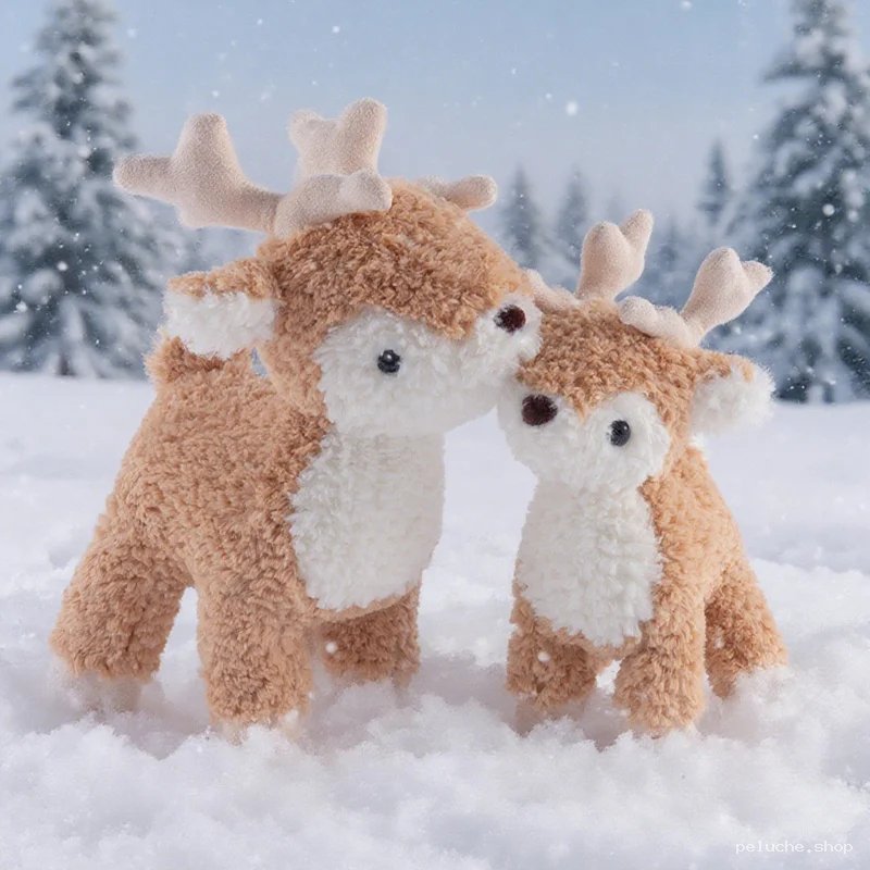 Peluche Renne Doux Hiver | Décoration de Noël Mignonne