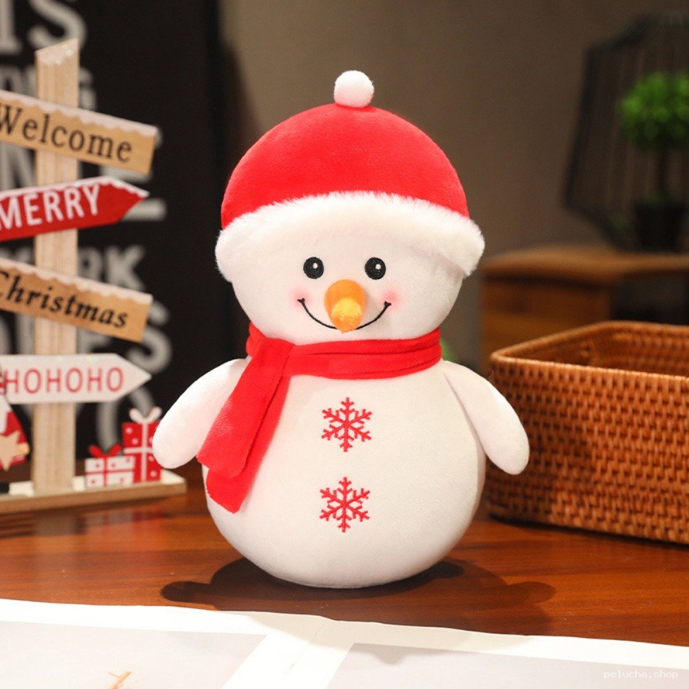 Peluche Bonhomme de Neige de Noël – Décoration festive