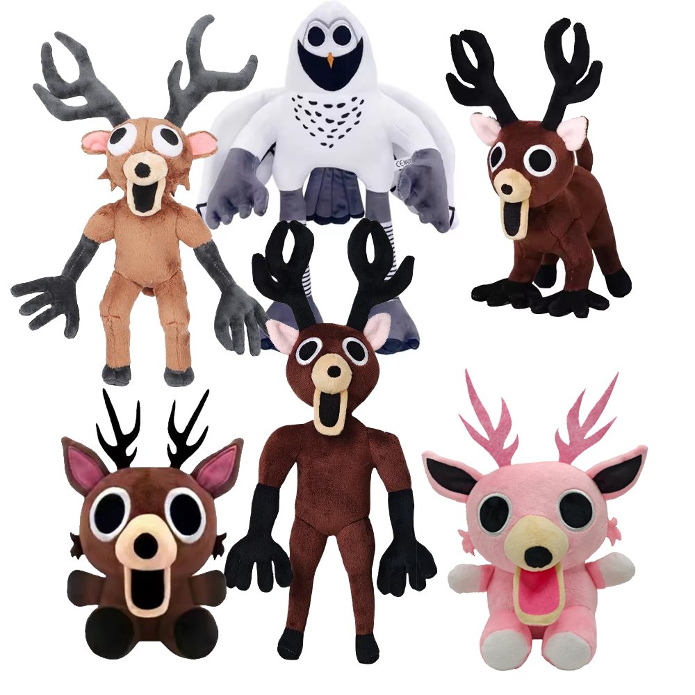 Peluches Horreur Mignonne: Collection Cerf & Hibou Mystérieux