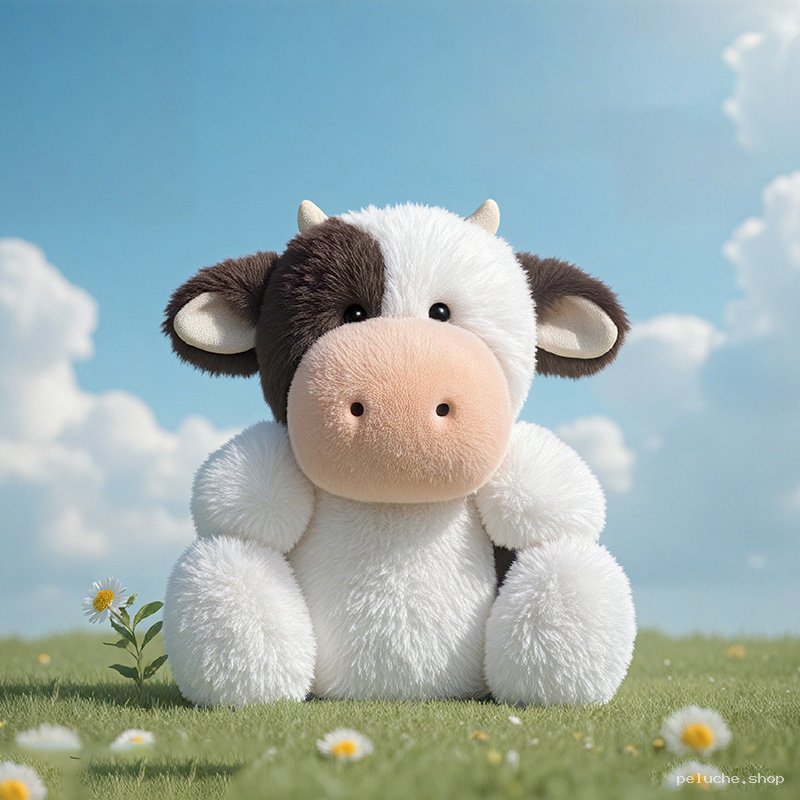 Peluche Vache Mignonne Douce et Câline | Cadeau Enfant
