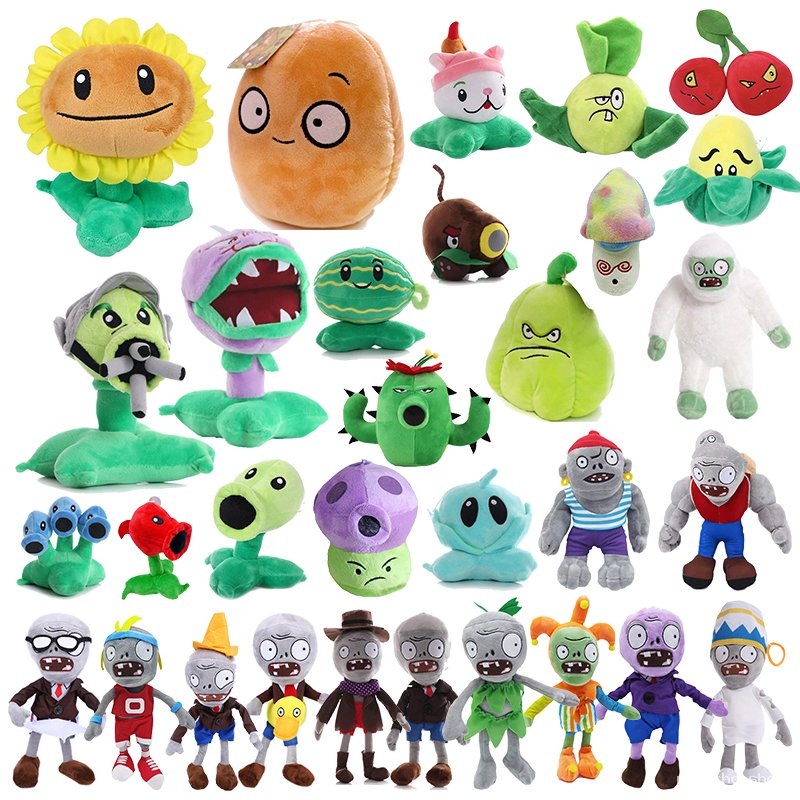 Peluches Plants vs Zombies: Collection Complète Personnages