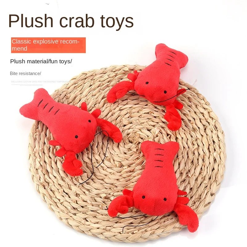 Jouets Crabe en Peluche pour Chats – Résistance à la Morsure