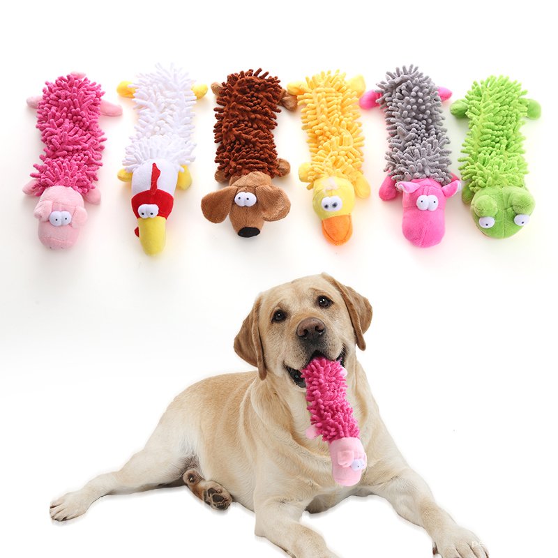 Jouets interactifs pour chiens, formes animaux et texture amusante
