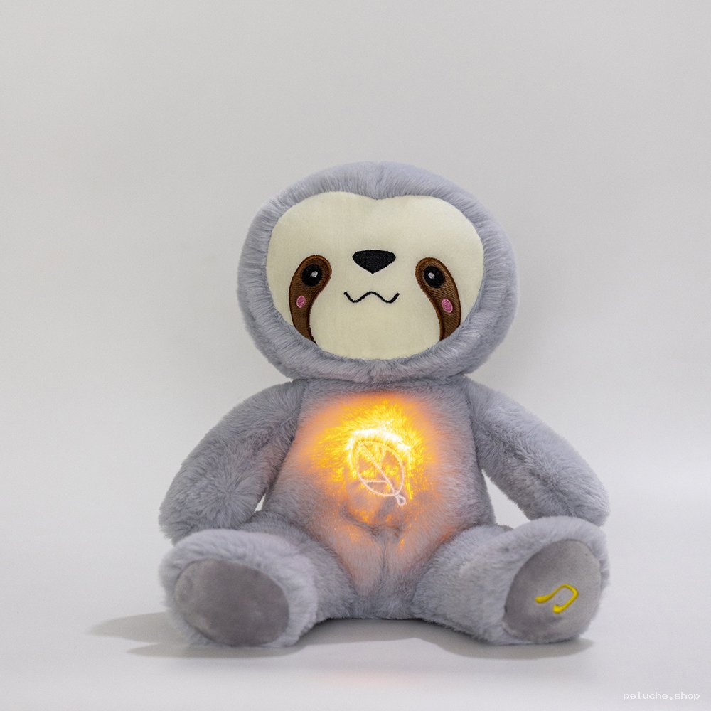 Peluche Paresseux Lumineux Musical - Douceur & Apaisement