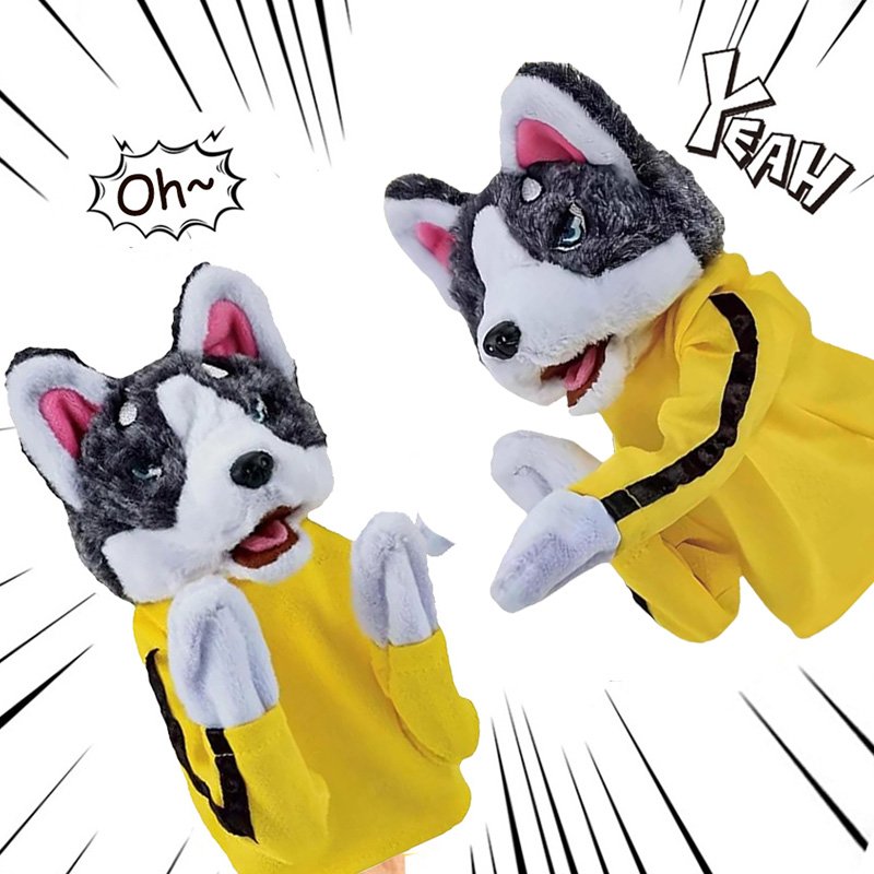 Marionnettes Husky pour Enfants et Adultes - Jeu Interactif