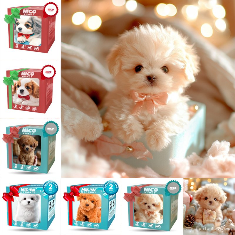 Chiots Robots Interactifs NICO/MILY | Peluche Réaliste