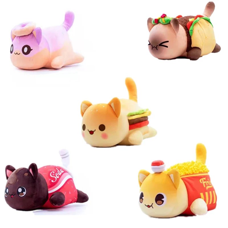 Peluche Chat Nourriture | Doudou Kawaii Unique et Doux