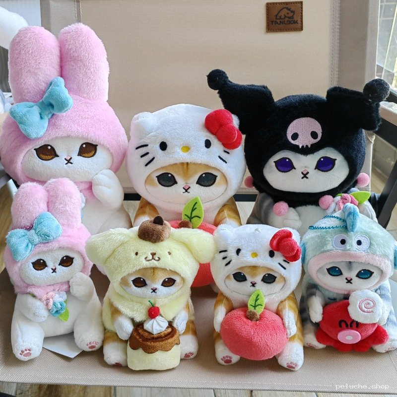 Peluche Chat Sanrio Mignon - Collection My Melody Kuromi Hello Kitty