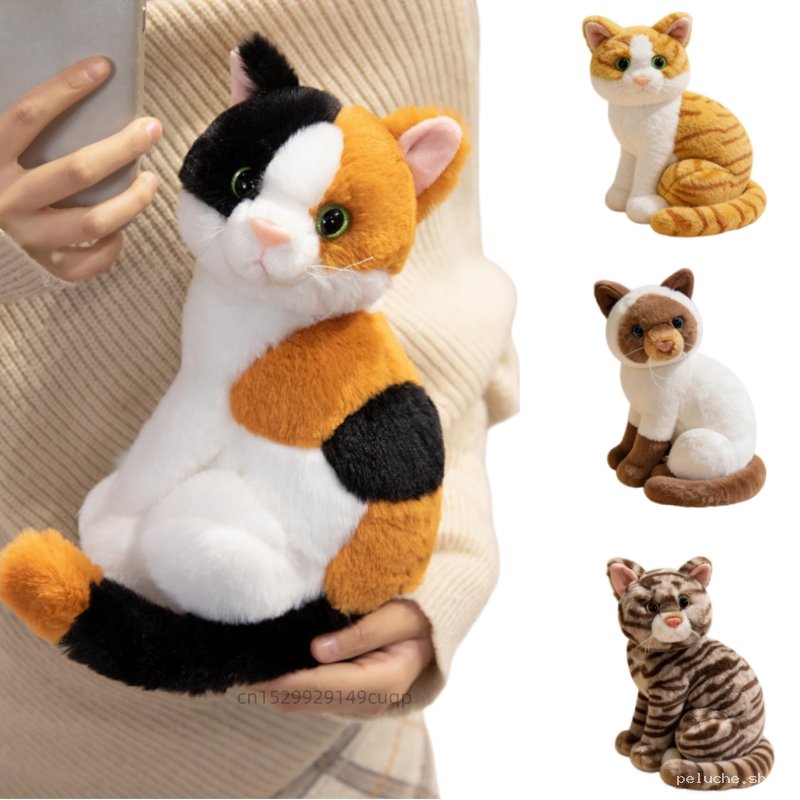 Adorables Peluches Chats Réalistes - Douceur et Compagnonnage