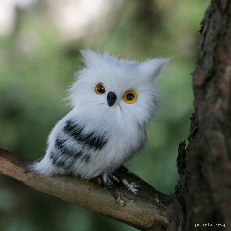 Peluche Hibou Blanc Mignon et Doux - Réplique Réaliste