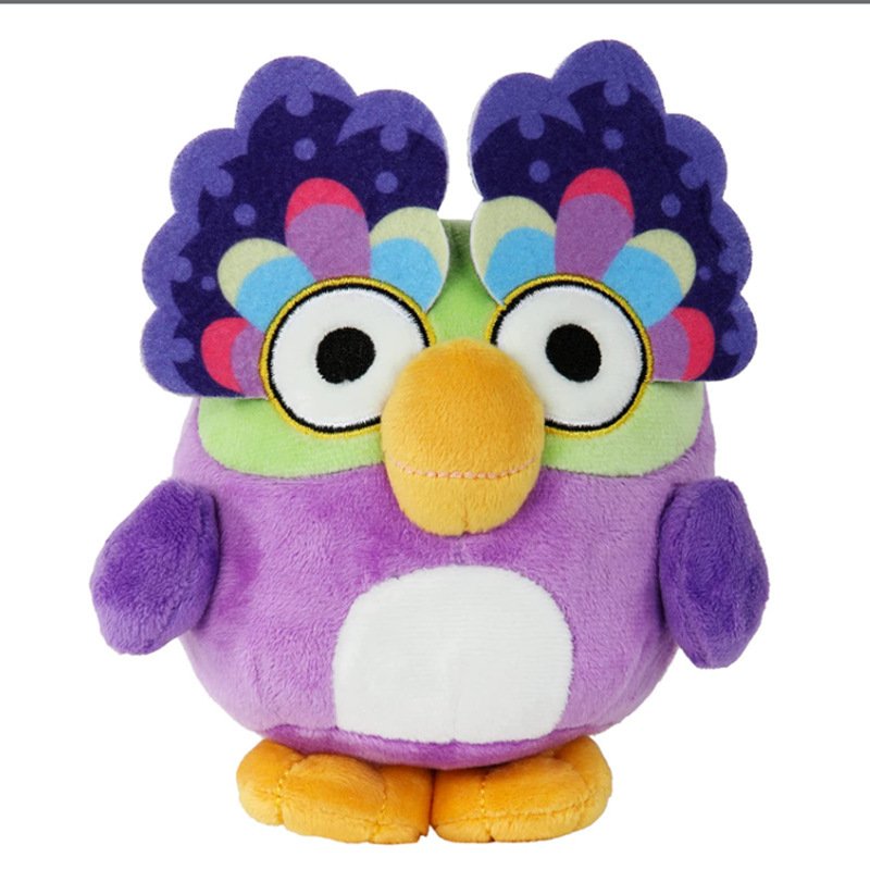 Peluche Chouette Multicolore - Jouet Doux et Coloré Enfant