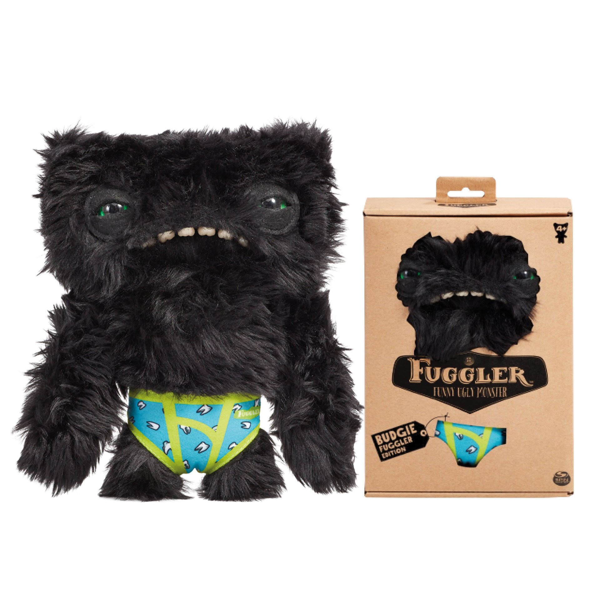 Fuggler Monstre Noir Budgie avec Sous-vêtements | Jouet Unique
