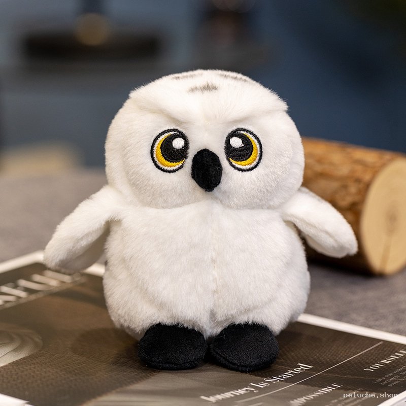 Peluche Chouette Blanche Adorable | Doudou Hibou Neige Doux